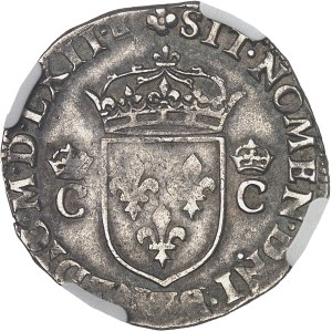 Charles IX (1560-1574). Demi-teston 6th type known as 