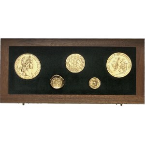 Louis XIII (1610-1643). Coffret des cinq “plus belles et rares monnaies de tous les temps” (reproductions), série #364 ND (c.1972), Monnaie de Paris pour NI (Numismatique Internationale).