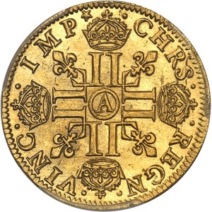 Louis XIII (1610-1643). Louis d’or à la mèche longue et étoile 1641, A, Paris.