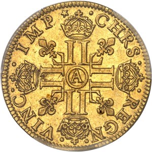 Louis XIII (1610-1643). Louis d'or à la mèche longue et étoile 1641, A, Paris.