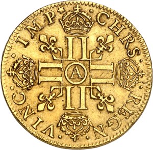 Louis XIII (1610-1643). Louis d’or à la mèche longue et étoile 1641, A, Paris.