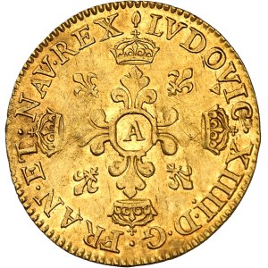 Louis XIV (1643-1715). Lis d’Or 1656, A, Paris.