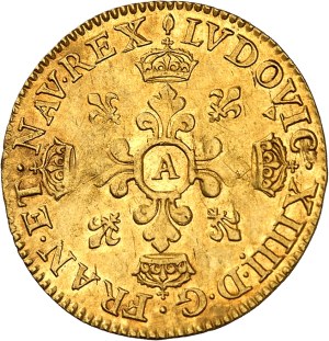 Louis XIV (1643-1715). Lis d'Or 1656, A, Paris.