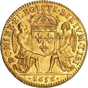 Louis XIV (1643-1715). Lis d'Or 1656, A, Paris.