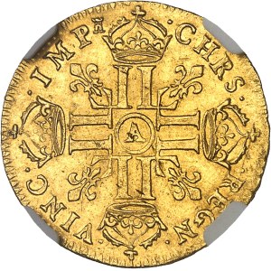 Louis XIV (1643-1715). Louis d’or à la tête nue 1669, A, Paris.