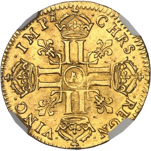 Louis XIV (1643-1715). Louis d’or à la tête nue 1669, A, Paris.