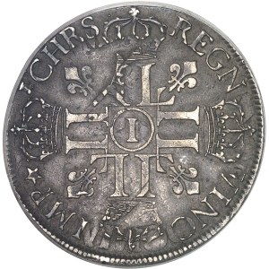 Louis XIV (1643-1715). Écu aux huit L, 1er type 1691, I, Limoges.