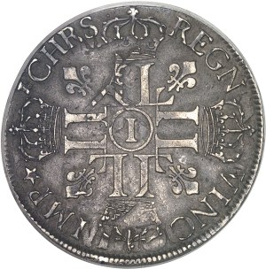 Louis XIV (1643-1715). Ecu with eight Ls, 1st type 1691, I, Limoges.