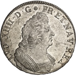 Louis XIV (1643-1715). Écu aux palmes 1695, X, Amiens.