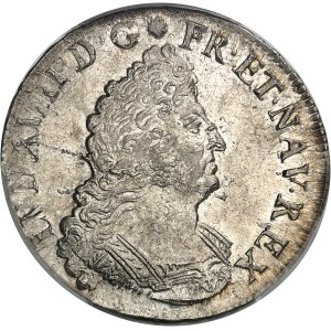Louis XIV (1643-1715). Demi-écu aux palmes 1695, X, Amiens.
