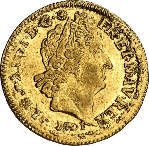 Louis XIV (1643-1715). Louis with eight Ls and insignia, reformation 1701, P, Dijon.
