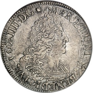 Louis XIV (1643-1715). Écu de Béarn aux insignes, réformation 170(?), Pau.