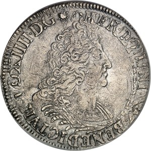Louis XIV (1643-1715). Écu de Béarn aux insignes, reformation 170(?), Pau.