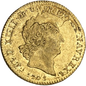 Louis XIV (1643-1715). Louis d’or aux insignes, réformation 1705, D, Lyon.