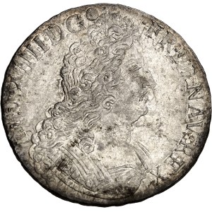 Louis XIV (1643-1715). Écu aux huit L, 2e type réformé (dans l’axe) sur un écu aux palmes [1704-1705] sur 1695, T, Nantes [sur X, Amiens].