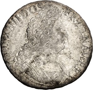 Louis XIV (1643-1715). Shield with eight Ls, 2nd type reformed (in the axis) on a shield with palms [1704-1705] on 1695, T, Nantes [on X, Amiens].