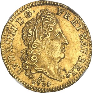 Louis XIV (1643-1715). Demi-louis d’or au soleil 1709, A, Paris.