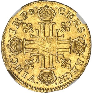 Louis XIV (1643-1715). Demi-louis d’or au soleil 1709, A, Paris.