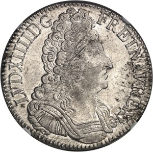Louis XIV (1643-1715). Écu aux trois couronnes 1709, S, Reims.