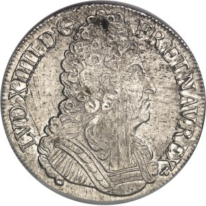 Louis XIV (1643-1715). Écu aux trois couronnes 1714, E, Tours.