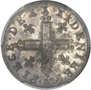 Louis XIV (1643-1715). Pièce de XXX deniers aux 2 L couronnées, dite 