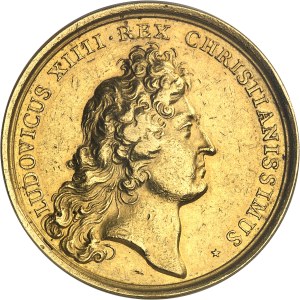 Louis XIV (1643-1715). Gold medal, foundation of the Bordeaux Chamber of Commerce, after Mauger 1706, Paris.