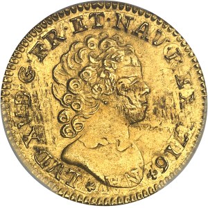 Louis XV (1715-1774). Louis d’or aux insignes, 2e type 1716, A, Paris.