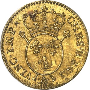 Louis XV (1715-1774). Louis d’or aux insignes, 2e type 1716, A, Paris.
