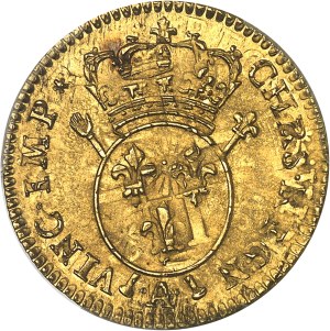 Louis XV (1715-1774). Louis d'or aux insignes, 2nd type 1716, A, Paris.