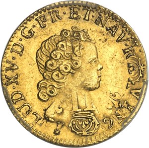 Louis XV (1715-1774). Half-louis d'or aux insignes 1716, W, Lille.