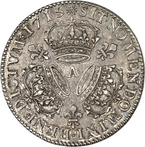 Louis XV (1715-1774). Quarter shield with three crowns 1715, A, Paris.