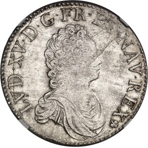 Louis XV (1715-1774). Écu dit Vertugadin, flan neuf 1716, A, Paris.