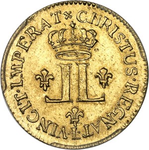 Louis XV (1715-1774). Louis d'or aux 2 L, new blank 1722, L, Bayonne.