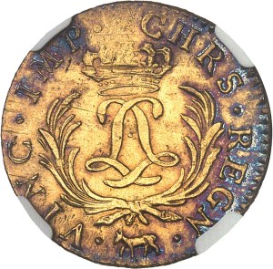 Louis XV (1715-1774). Louis d'or dit Mirliton de Béarn, aux palmes longues 1724, Pau.