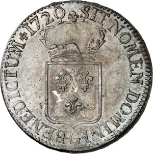 Louis XV (1715-1774). Écu de France 1720, G, Poitiers.