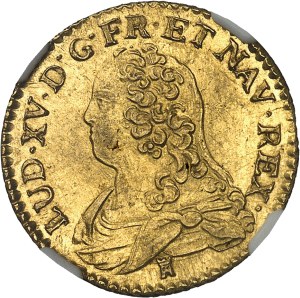 Louis XV (1715-1774). Louis d'or aux lunettes 1727, M, Toulouse.