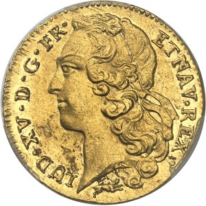 Louis XV (1715-1774). Double louis d’or au bandeau 1768, R, Orléans.