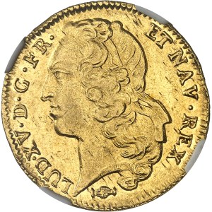 Louis XV (1715-1774). Double louis d’or au bandeau 1771, K, Bordeaux.