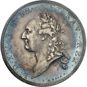 Louis XVI (1774-1792). Essai de l'écu par Droz ou écu de Calonne, tranche à six viroles, Frappe spéciale (SP) 1786, A, Paris.