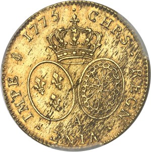 Louis XVI (1774-1792). Double louis d'or aux lunettes 1775, 2d semester, A, Paris.