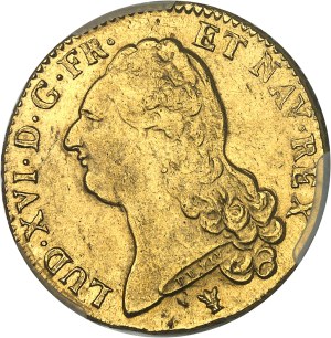 Louis XVI (1774-1792). Double louis d'or à la tête nue 1786/5, I, Limoges.