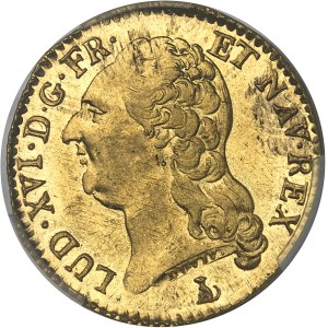 Louis XVI (1774-1792). Louis d’or à la tête nue 1786, 1er semestre, T, Nantes.