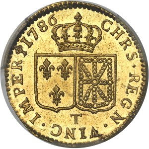 Louis XVI (1774-1792). Louis d’or à la tête nue 1786, 1er semestre, T, Nantes.