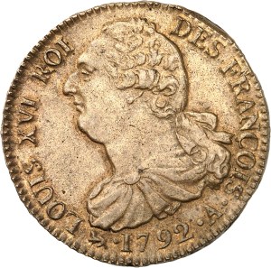Constitution (1791-1792). 2 sols FRANÇOIS 1792 - An 4, A, Paris.