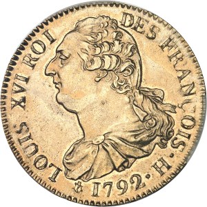 Constitution (1791-1792). 2 sols FRANÇOIS, brass refrappe 1792 - An 4, H, La Rochelle.
