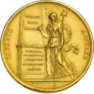 Constitution (1791-1792). Médaille, Assemblée des électeurs de Paris, 17 juillet 1789, par B. Duvivier 1789, Paris.