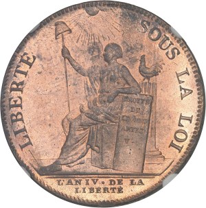 Constitution (1791-1792). Two sols from Monneron to Liberty 1792 - AN IV, Birmingham.