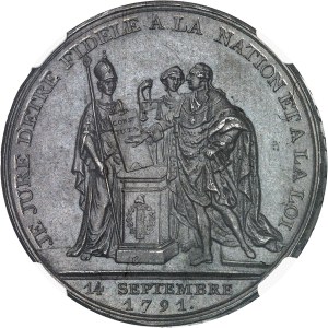 Constitution (1791-1792). Monneron at the King's Oath, by Dupré 1791, Birmingham.