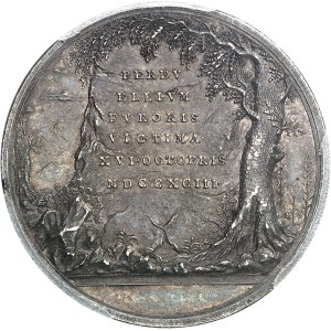 Constitution (1791-1792). Médaille, Marie Antoinette, victime des factieux, par Baldenbach ND (c.1795), Vienne.