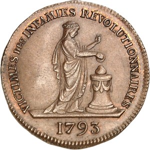 Constitution (1791-1792). Token, Louis XVII (victims of the Revolution) [1793], Restoration period, Paris.